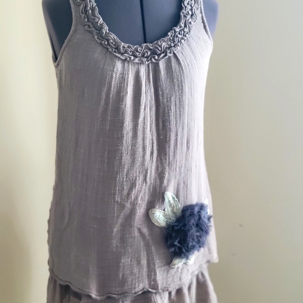 Anthro Bluebird tunic S